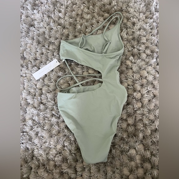 Jonathan Simkhai Stormi Strappy Solid One Piece - Picture 6 of 8